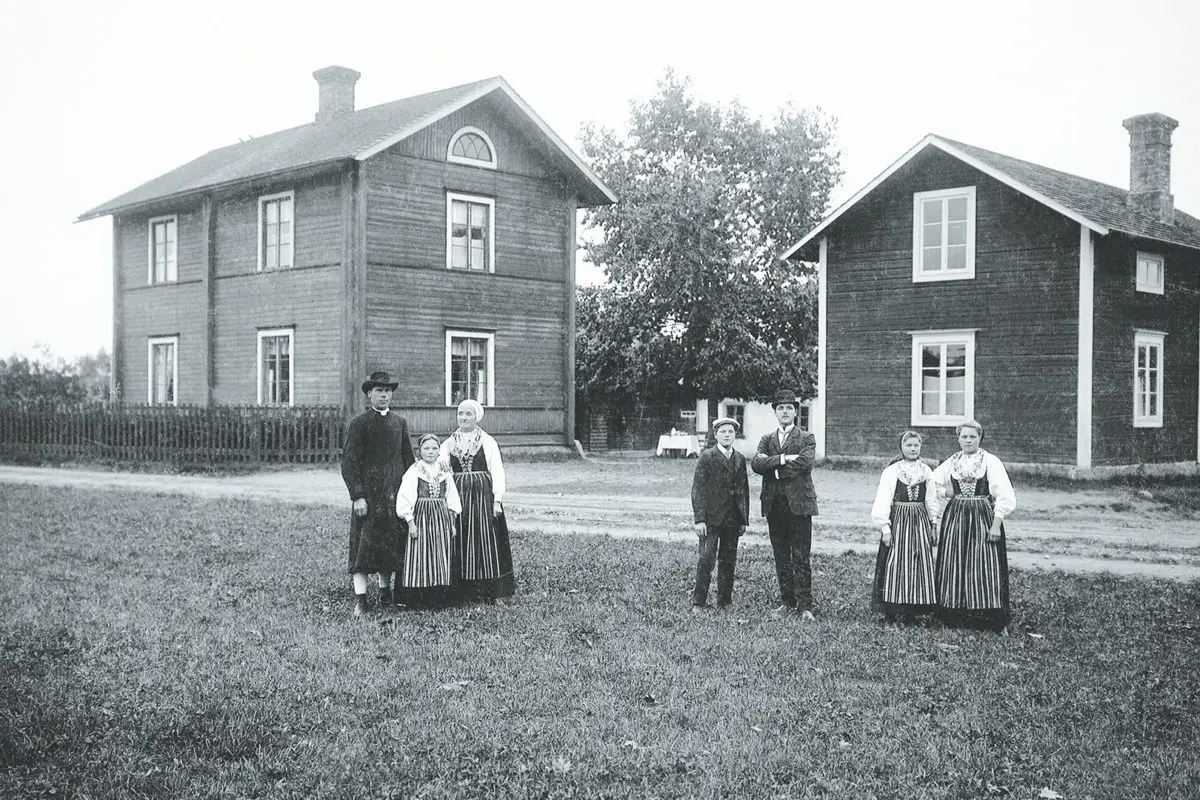 Historisk bild från Leksands Knäckebröds historia
