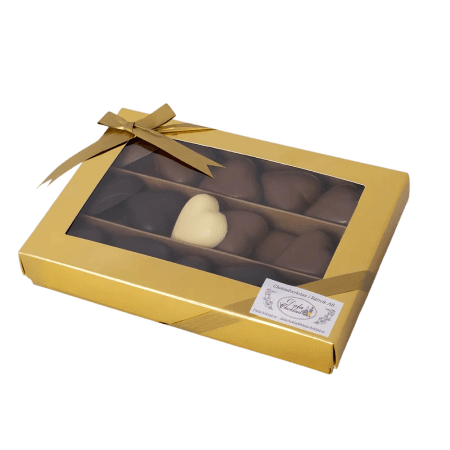 Choklad Hjärtan i ask Chokladverks.Rättvik