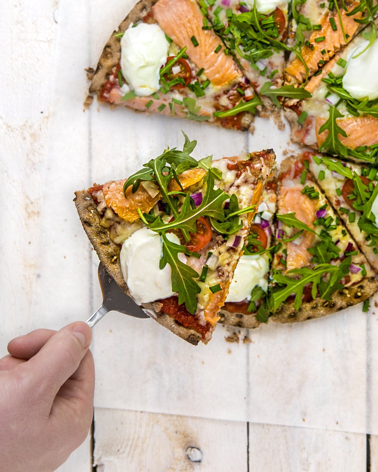 Laxknäckepizza
