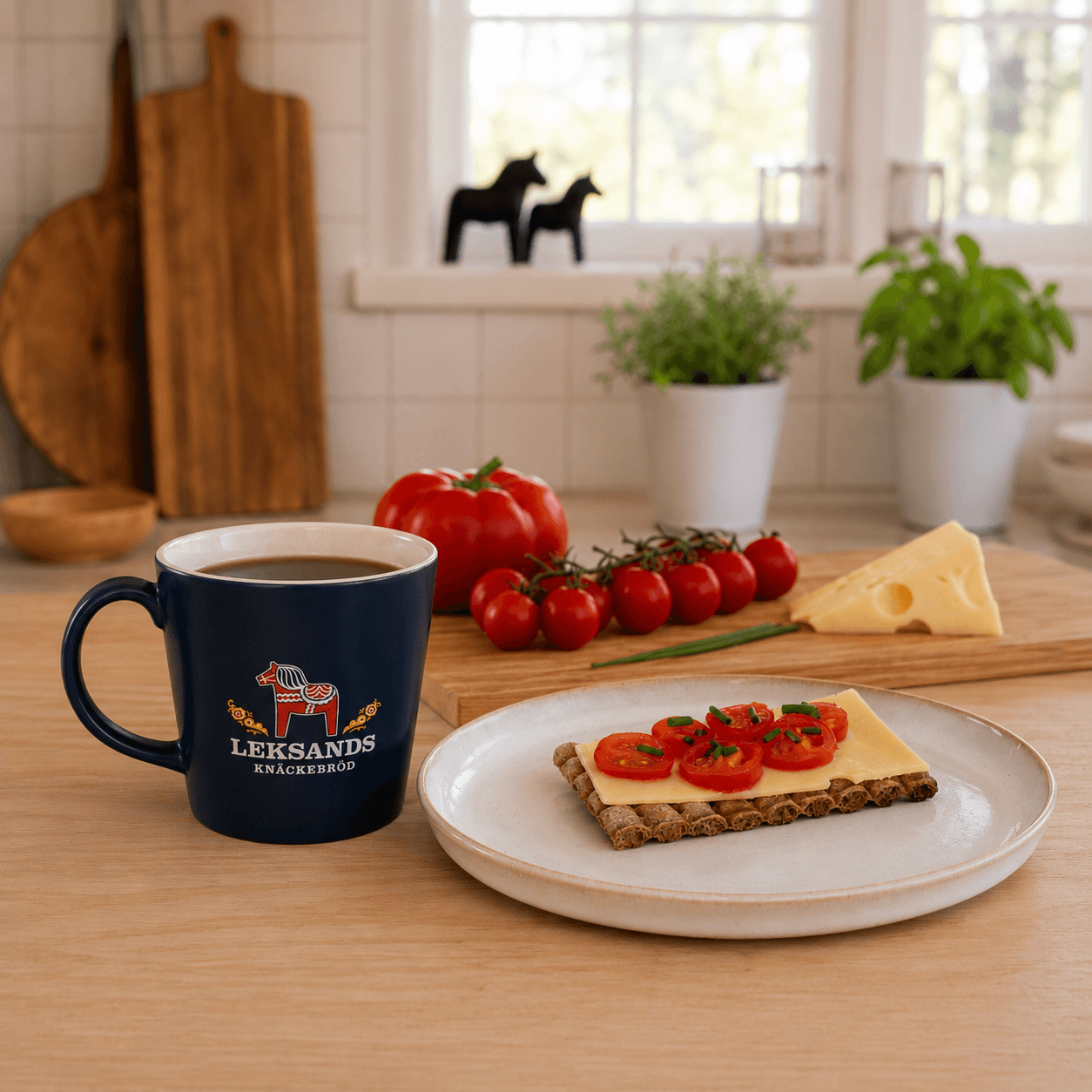 Mugg Blå Leksands knäckebröd - Bild 3