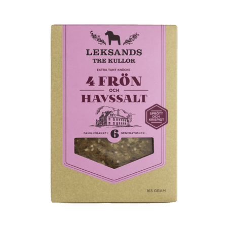 Tunnknäcke 4 frön/Havssalt 165 g