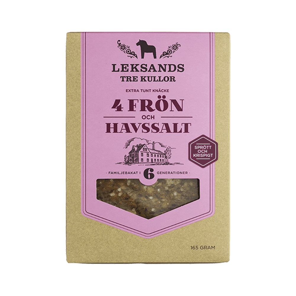 Tunnknäcke 4 frön/Havssalt 165 g